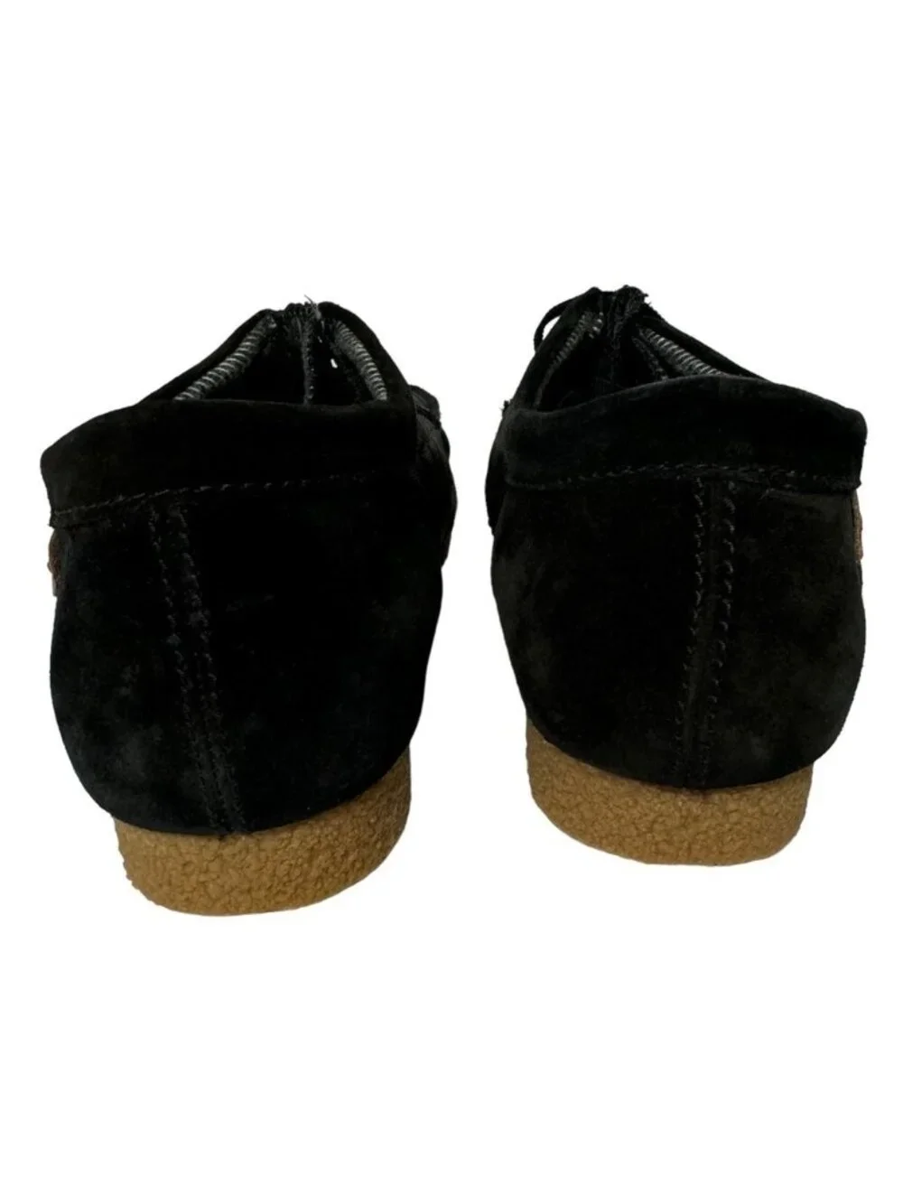 Clarks Mens Shacre II Step Moc Loafers Size 12 Wide Black Casual Suede Textile